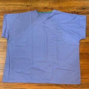 Fashion Seal Blue Scrubs Top Shirt Healthcare Medical Dental Offices 
2XL